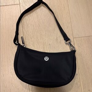 lululemon athletica Classic Black Shoulder Bag